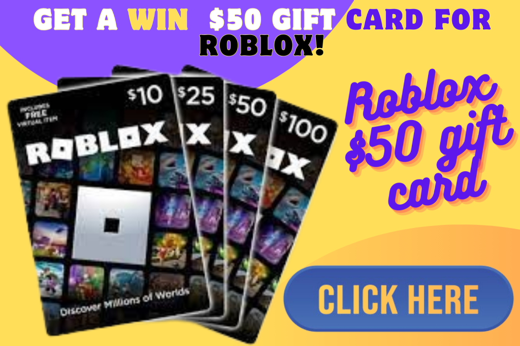 Roblox $50 Digital Gift Card!